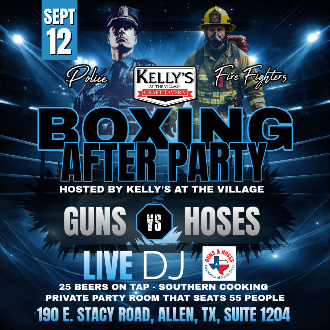 Guns & Hoses After Party at  Kelly's At The Village in Allen, Texas.