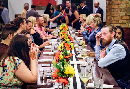 Private dining and party venue at Kelly's At The Village in Allen, Texas.